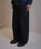 Daibeuin Washed Loosed Wide Cotton Pants (Navy)