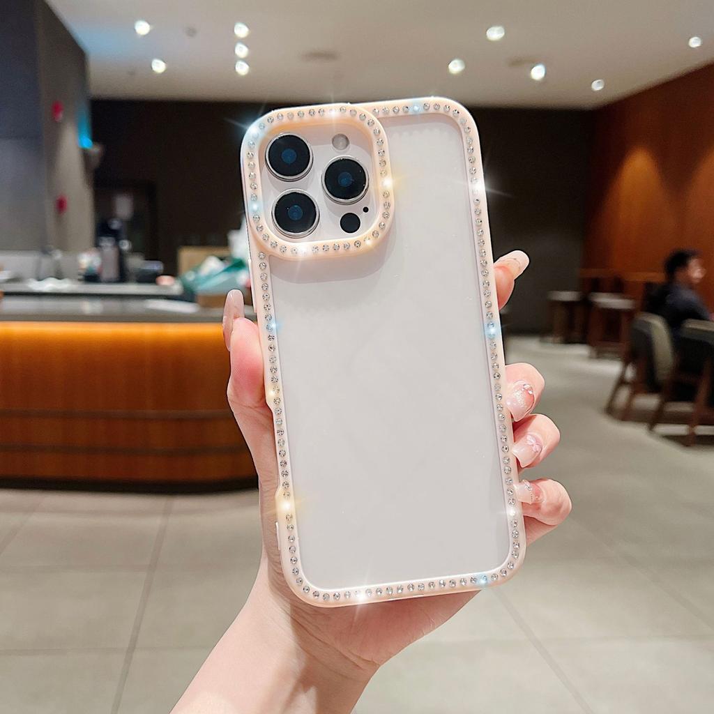 Anwendbar auf IPhone16PROMAX Rahmen Strass Handyhülle Apple 15/14 Flash Bohrer Transparente Schutzhülle