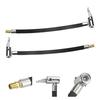 Tire Inflator Extension Hose - AIMOONSA - 235 Mm - Pack of 2 - Metal & Reinforced Rubber - 7.6 Mm Thread