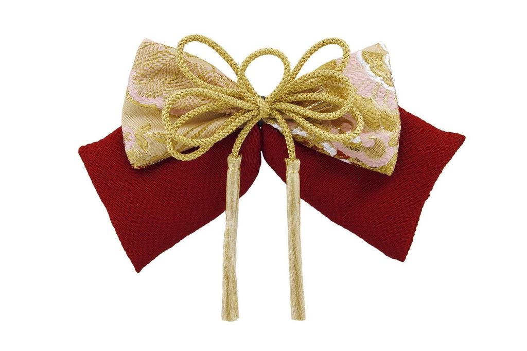 Hair Coming of Age Graduation Tassel Gold Plump Graduation Hair Made In Japan (Soubien) Ornament, Ceremony, Ceremony, Red, Red, Gold, Ribbon,