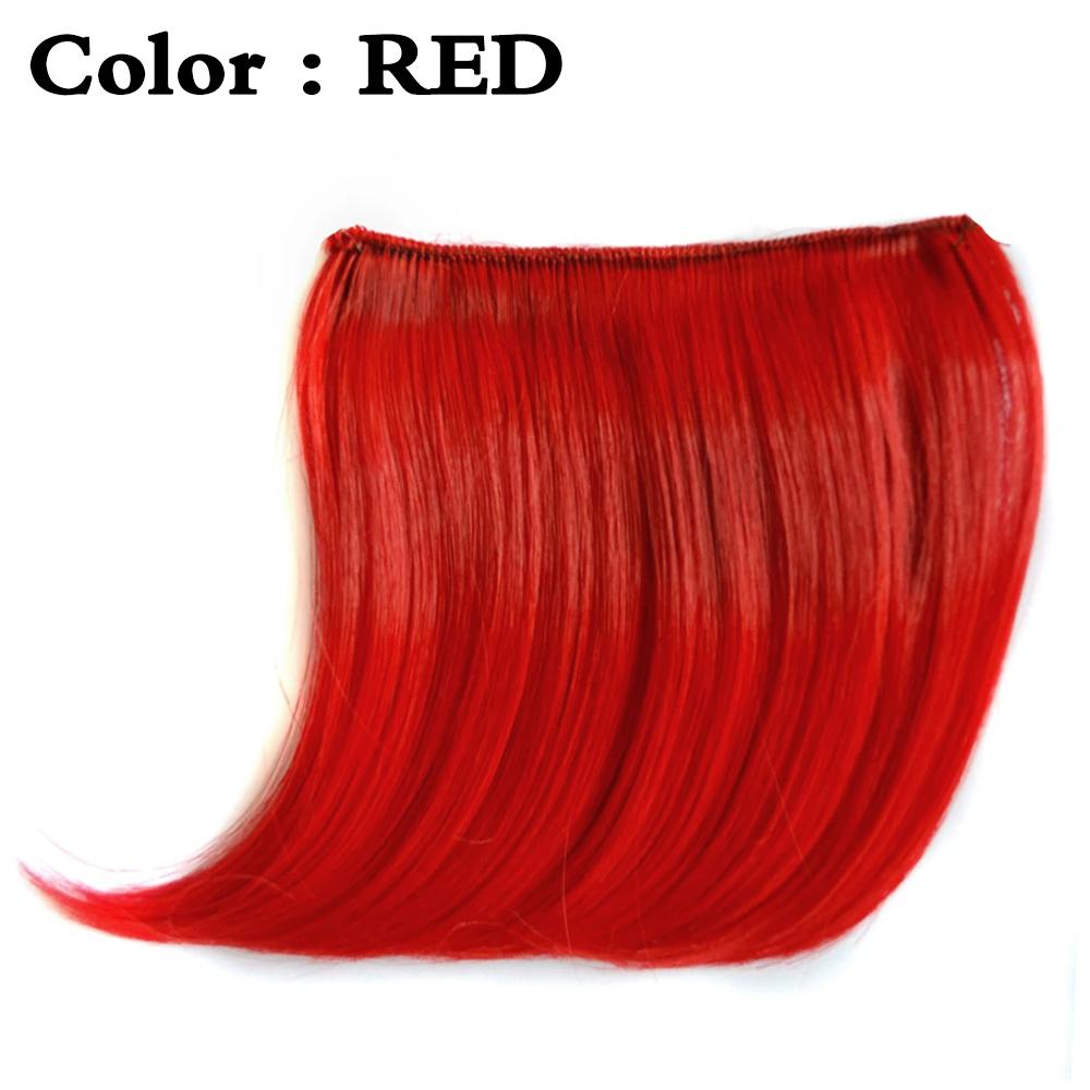 

Красочные синтетические волосы MISSQUEEN с коротким изгибом, аксессуары для волос на заколке с челкой для женщин, повседневное использование 13cm