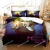 Anime Mieruko-chan The Girl Who Can See Them Bedding Set Boys Girls Twin Queen Size Duvet Cover Pillowcase Bed Kids Adult029963