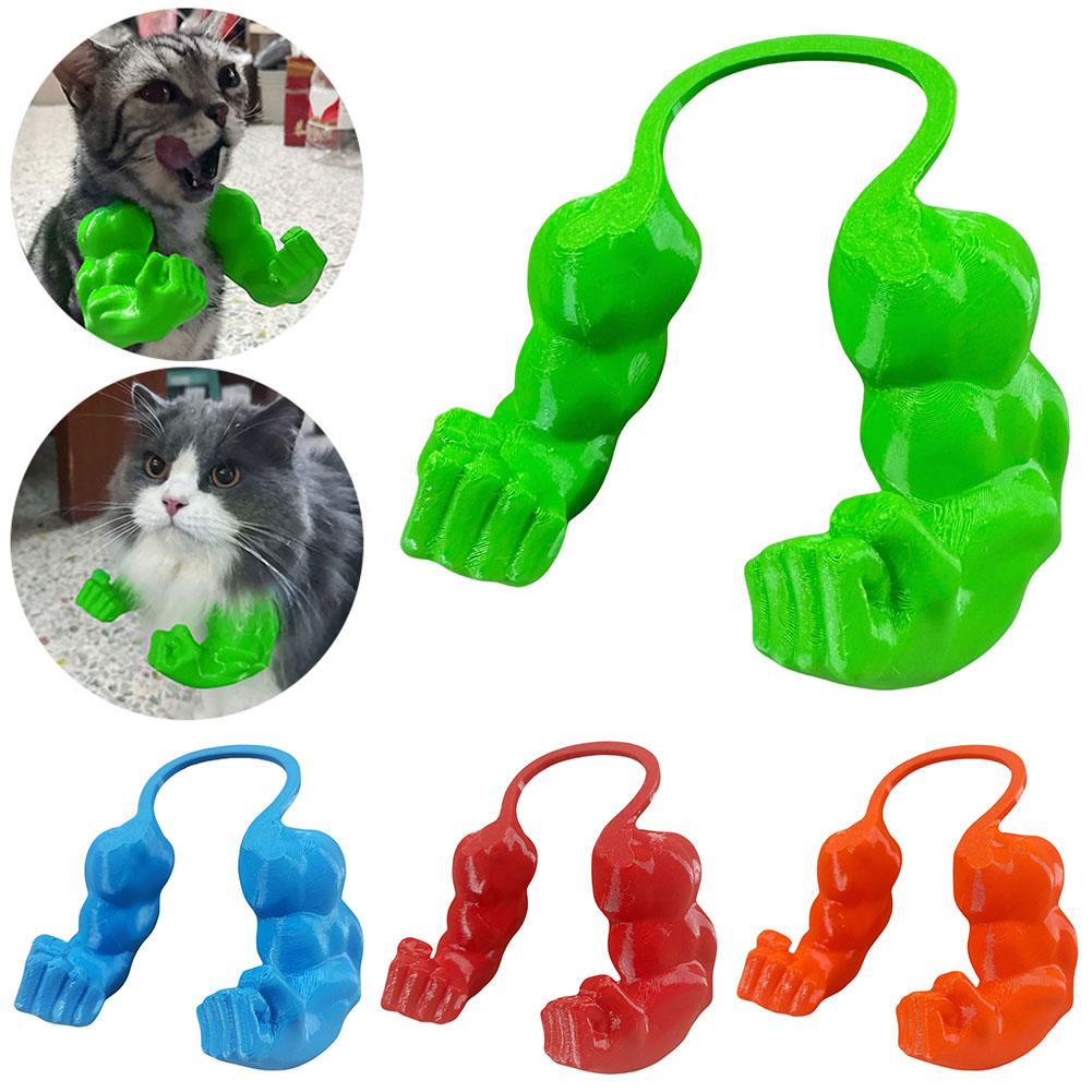 Cat Muscle Arms: 3D Printed Cat Neck Arms with Muscles, Superhero Cosplay for Kitten Party, Halloween Costume Accessories