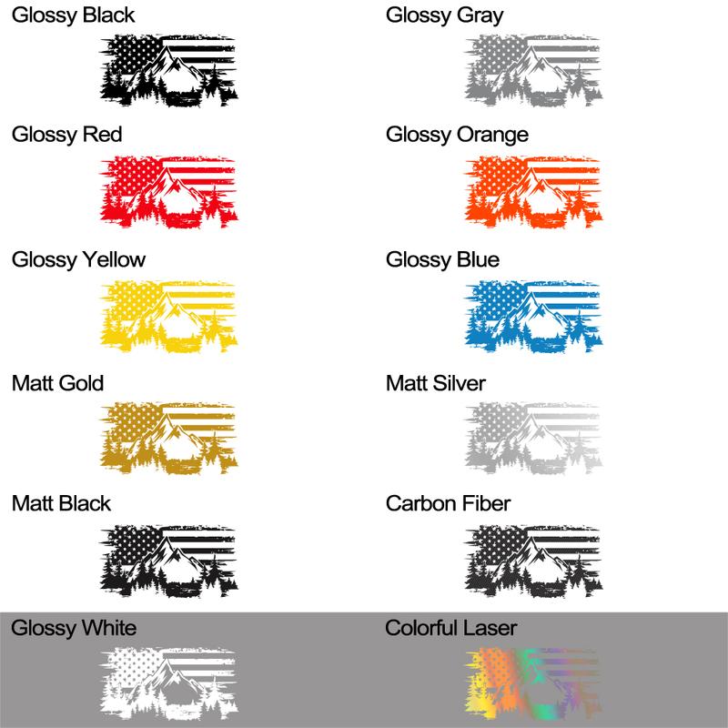 Car Premium Vehicle Sticker N Flag Mounta Decor Decals Truck Computer Wall Outdoor Vinyl Cover Auto Tuning Accessories