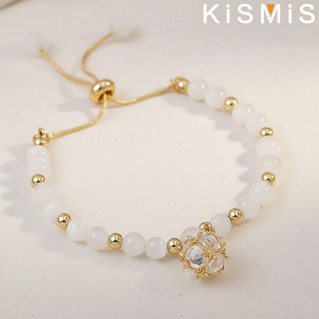 

Fashionable Opal Pendant Bracelet for Women Exquisite Geometric Crystal Jewelry Accessories 1PC Stylish Gift for Her золотой