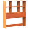 Solid Wood Bed without Mattress Wax Brown 75 x 190 cm Pine Wood