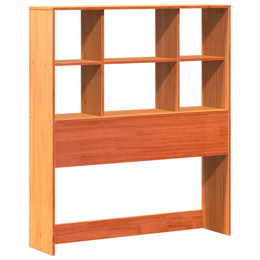 Solid Wood Bed without Mattress Wax Brown 75 x 190 cm Pine Wood