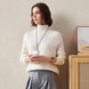 KOMONBOKA Women's Loose Fit Thick Cashmere Turtleneck Sweater