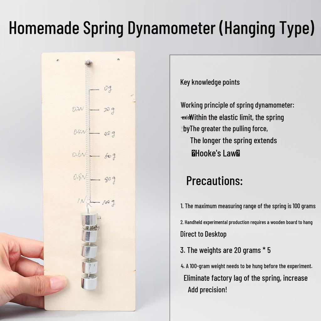 DIY Physics Force Meter Kit for Junior High Students