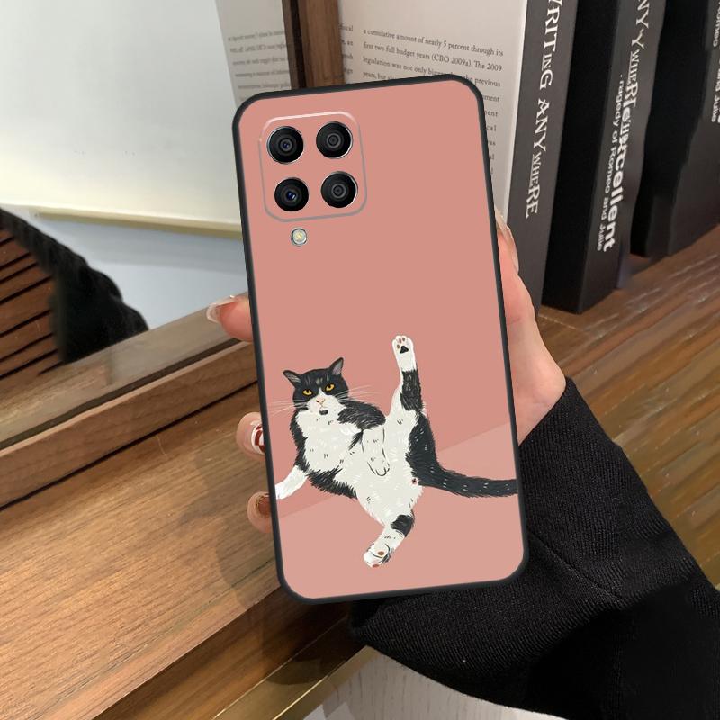 Lustige Katzen Kunst Hülle Für Samsung Galaxy M56 M16 M36 M33 M53 M13 M12 M32 M52 M20 M15 M55 M31 M14 M35 M34 M54