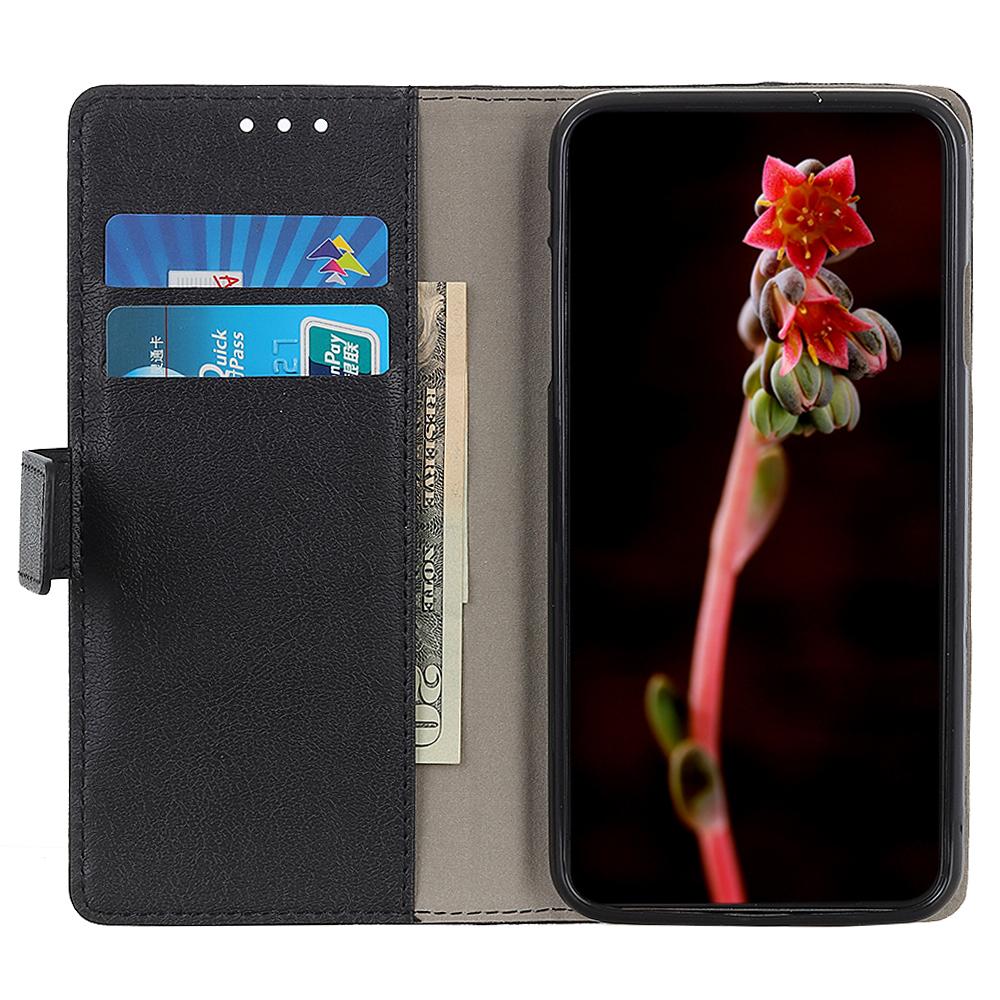 

For Xiaomi Redmi 12 4G Flip Wallet Case PU Leather Stand Shockproof Phone Cover Black