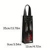 12pcs/set Non-Woven Printed Wine Tote Bag Festive Wine Bottle Gift Packaging Bag for Gifting On Holidays & Celebrations