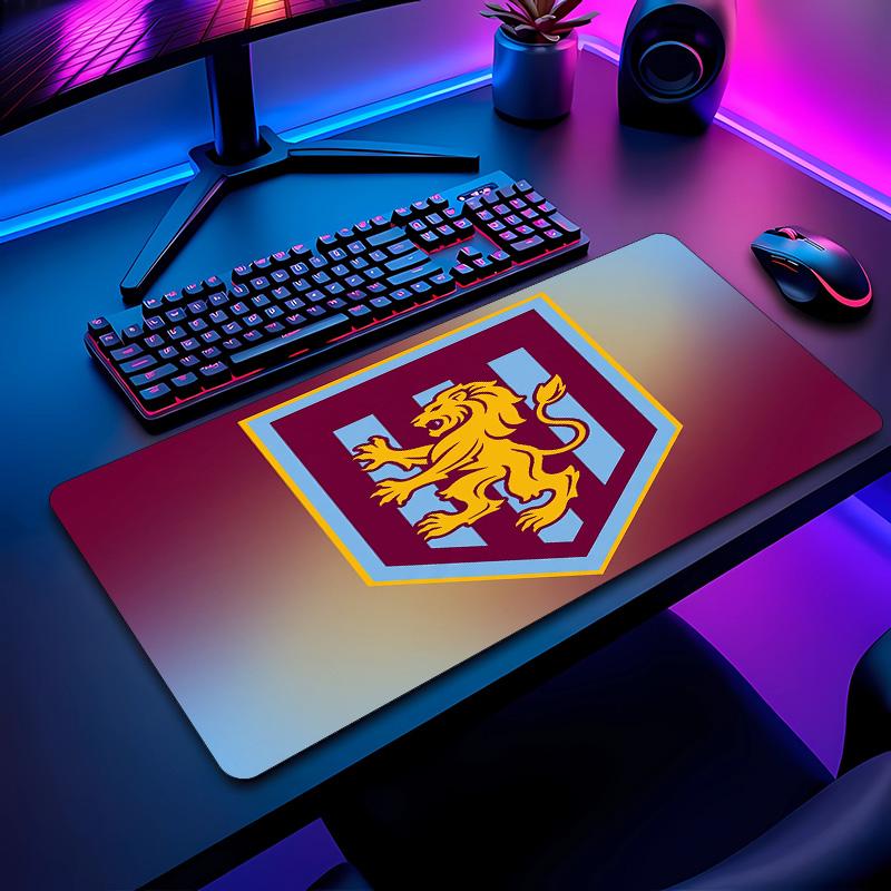 Tappetino per Mouse Stampa Calcio Aston Villa Non?Tappetino Antiscivolo in Gomma per Scrivania Impermeabile Mousepad da Gioco per Laptop Ufficio Desktop