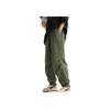 Li Ning Sports Fashion Series Solid Color Tapered Woven Cargo Pants Knitted Sports Pants Women Pants Thyme-Green AYKU610-5