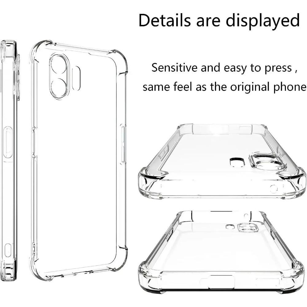 Měkké TPU průhledné pouzdro na telefon pro Nothing Phone 2 1 5G nárazuvzdorné airbagové ochranné čiré pouzdro Capa Fundas