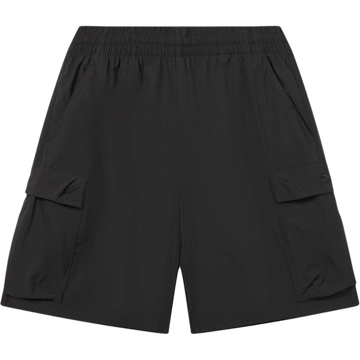 Li-Ning Серия Спортивный Стиль Однотонные Шнуровка Универсальные Спортивные Шорты Мужские шорты AKSW407-1 L