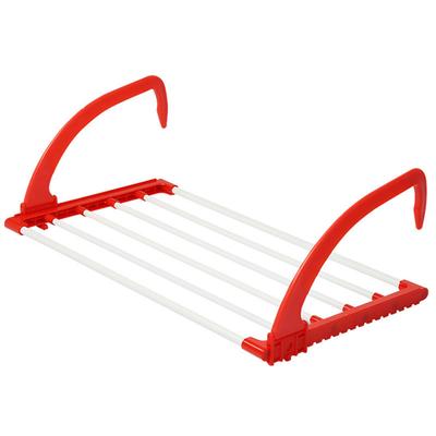 Multifunkční skládací sušák na balkon Nastavitelný vnitřní a venkovní závěsný sušák Tyč na boty a oblečení