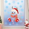 Cartoon Antler Snowman Christmas Static Sticker Christmas Small Accessory Balcony Living Room Window