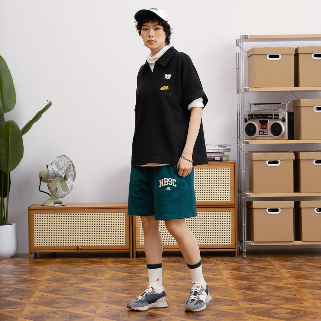 New Balance Polo Shirt Unisex Black 5FD26272-BK