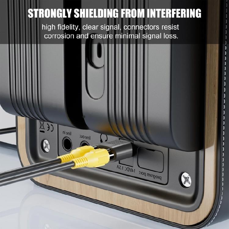 RCAs Splitter Pack of 6 1 Male To 2 Female Splitter Adapters for Sound Video Equipment