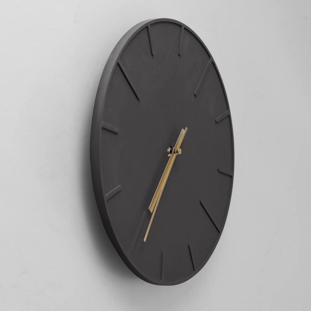 TAHITICA Silent Wall Cement Wall Scandinavian Room Living Room Housewarming Includes Clock, Clock, Simple, Modern, Design, 30cm, Decor, Decor, Gift,