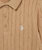 USPOLOASSN Classic Cable Collar Knit _Beige