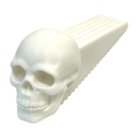 Non Slip Door Stopper Halloween Skull Stopper, 3D Printed Plastic Wedge, Home Decor Base, Decorative Stop for Gothic Room Accessory Spooky