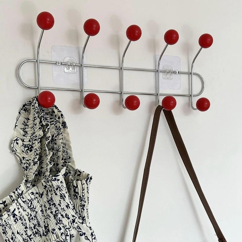 Key Storage Hook Multi-functional Hook Coat Living Room Bedroom Storage Hooks Wall Non-marking Decoration Accessories