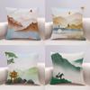Feng Shui Painting Patterns Singlesided Printing Short Plush Suitable for Living Rooms Bedrooms Sofas (excluding Pillow Cores)
