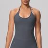 European & American High-Elastic Lace-up Backless Sports Bra for Training & Yoga