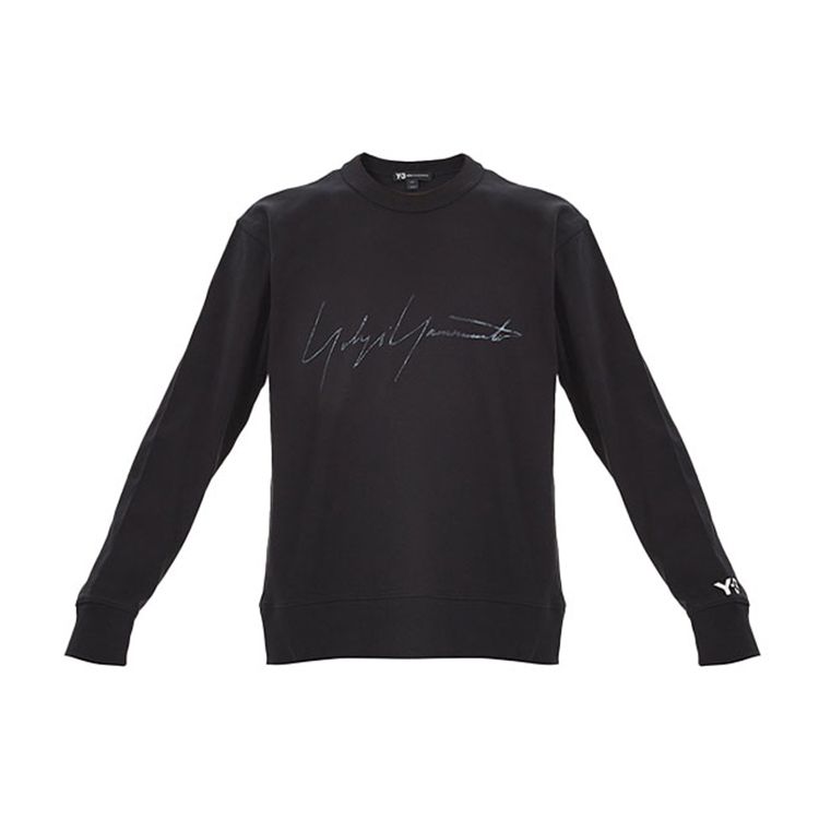 

Y-3 Casual Loose Round Neck Knit Sweater Men sweater Black FP8689 M