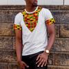 Camisetas Vintage Estilo Africano Étnico Tribal Dashiki Estampa 3D Masculina Manga Curta Oversized Camiseta Tees Tops Poliéster Roupa