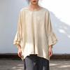 Women Vintage T-Shirts Spring Chinese Style Solid Color Butterfly Sleeve T-Shirts