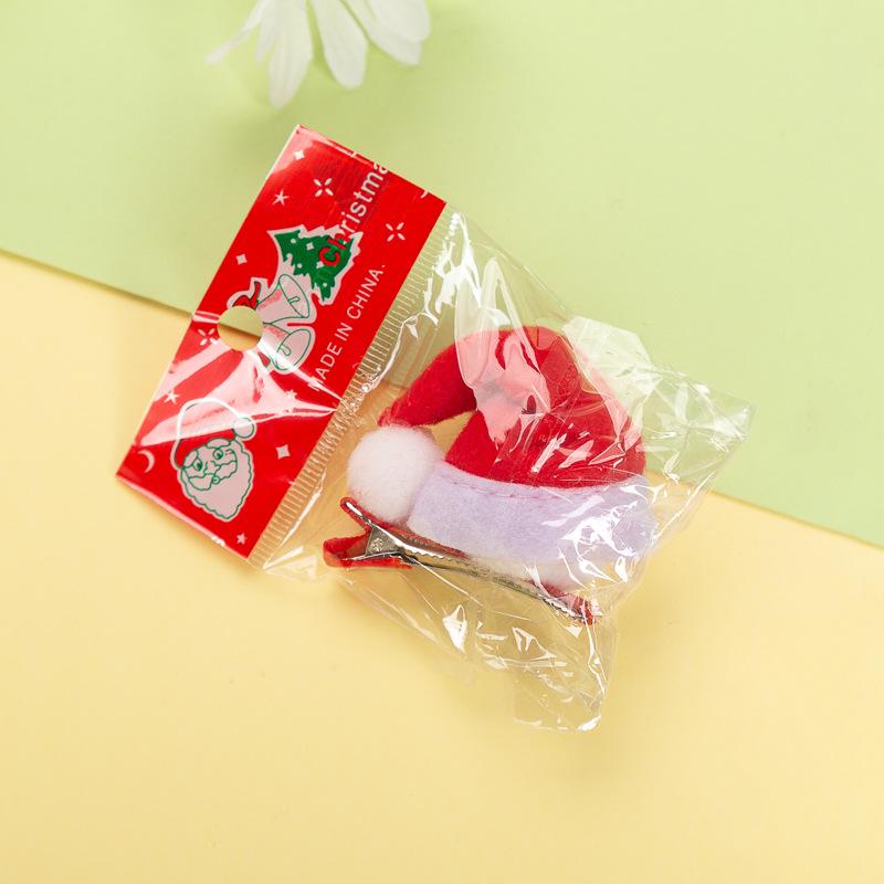 Santa Hat Hair Clip - Festive Headwear for Women & Children
