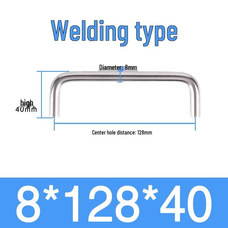 Stainless Steel U-Shaped Pull Handle for Cabinets, Wardrobes, and Electrical Boxes