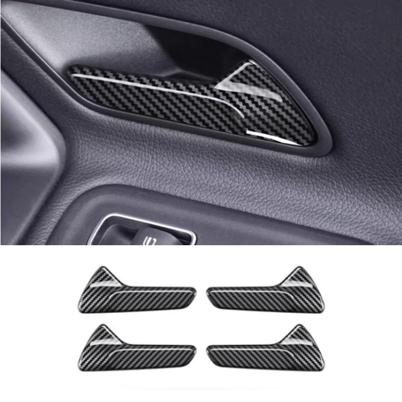 Car Inner Door Armrest Handle Panel Frame Trim Stickers For Mercedes Benz A Class W177 CLA C118 -2024 Car Accessory