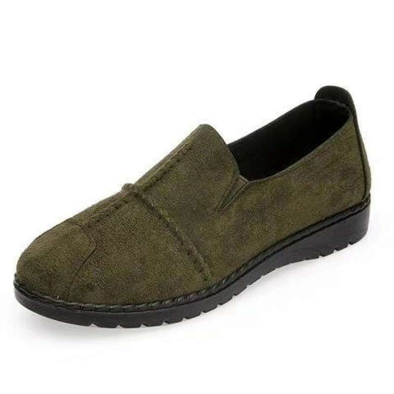 Spring and Autumn New Old North Cloth Shoes Korean Edition Fashion Doudou Shoes Women's Soft Soles Versatile Work Shoes One Pedal Women's Single Shoes