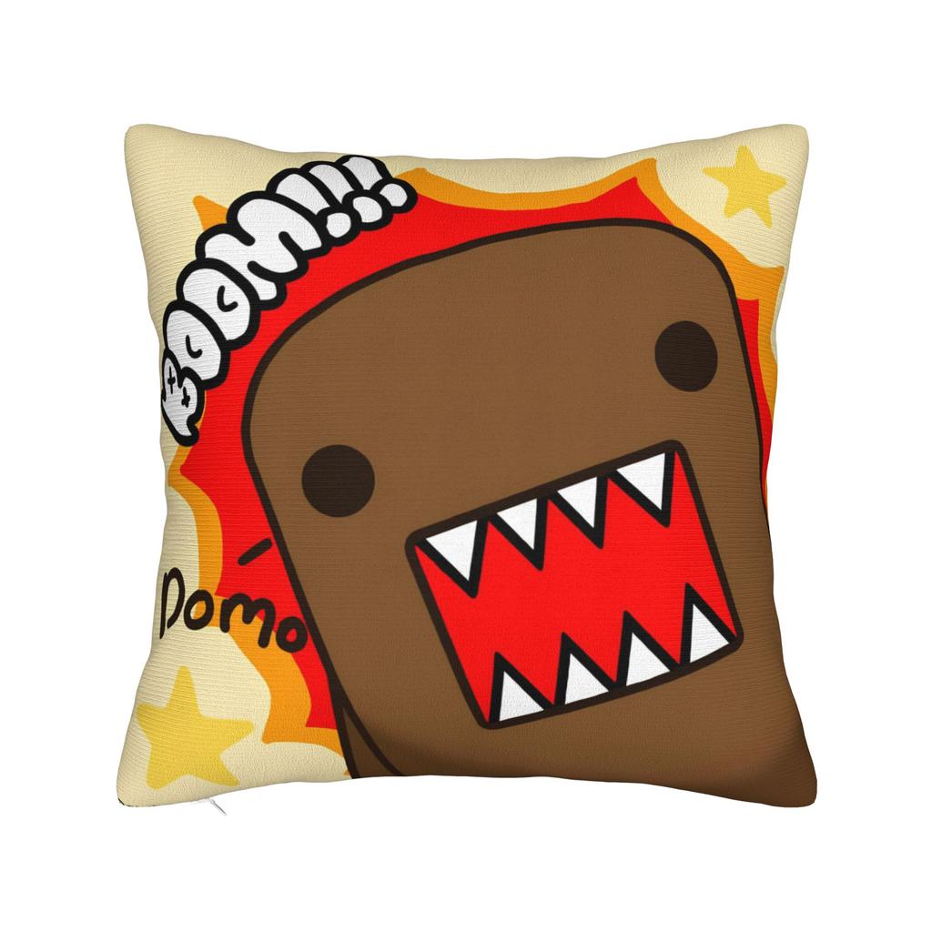 Domo Kun Pillowcase Merchandise Printing Cushion Cover Decorative Pillow Case Cover Living Room Multi Size
