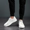 Fashion Comfortable Men Casual Shoes Brand Leather Mens Sneakers Black White Skateboard Shoes Newest Designer All-Match Men'S Shoes