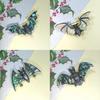 Vintage Silver Shell Bat Brooch Pendant With Animal Design For Women And Men
