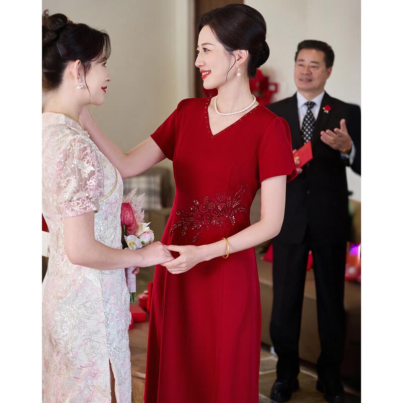 

Pastte Women s Summer V-Neck Floral Wedding Guest Midi Dress 4XL