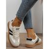 Flat Bottomed German Training Shoes for Women, Plus Size Sports Board Shoes for Spring and Autumn, Fashionable and Casual White Shoes for Women