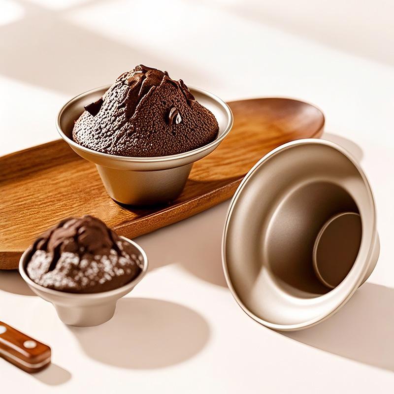 Mushroom Shaped Carbon Steel Cupcake Pan–Non-Stick,Reusable Baking Mold for DIY Muffins,Easy Demold,Perfect for Baking