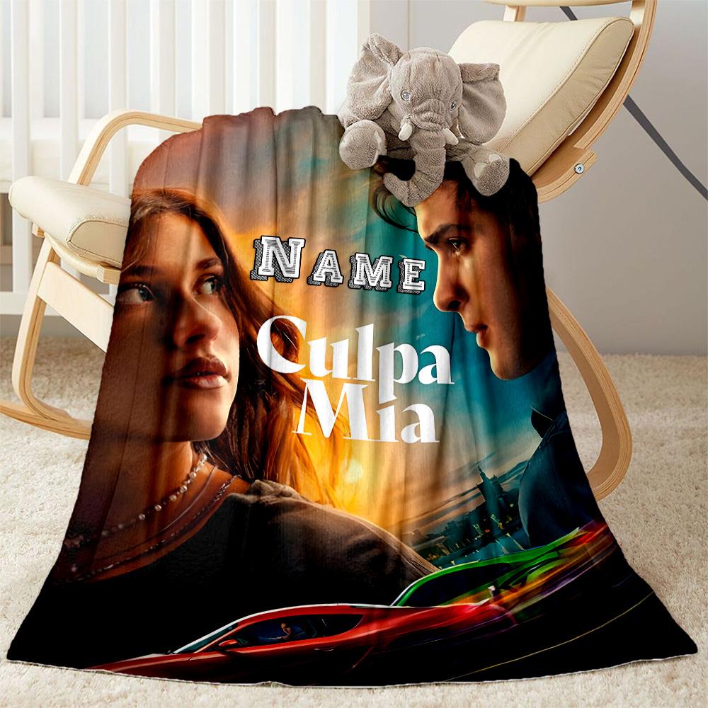 Love Responsibility Personalized Text Blanket Lightweight Personalized Blanket Durable Comfort for Nap Bed Office Chair Seaside All-Season Use