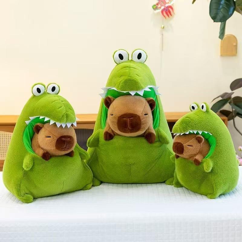 Scarf capybara doll birthday hat kapibara ugly cute funny snot plush toy rag doll mink