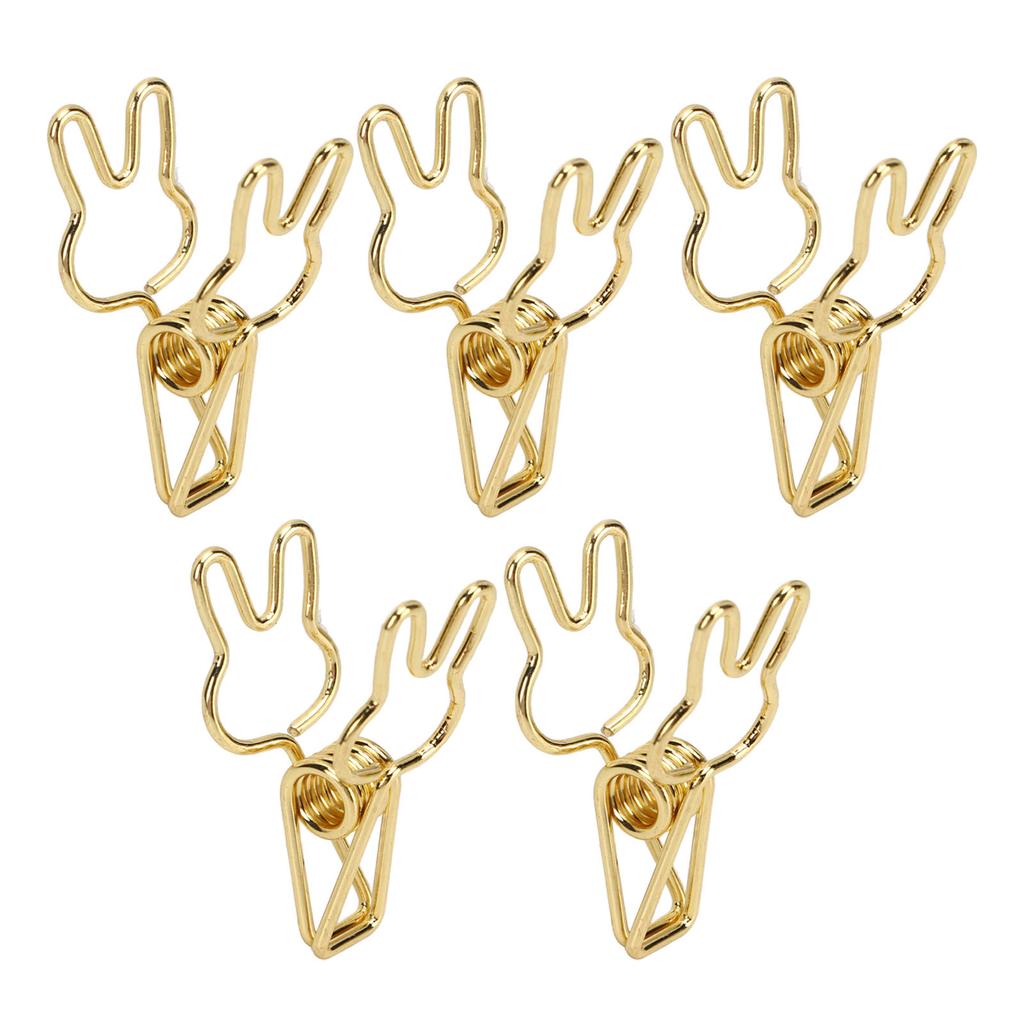 100pcs   Clips Cute Cartoon   Shape Metal Hollowed   Tail Clips Paper Clamps for   Document