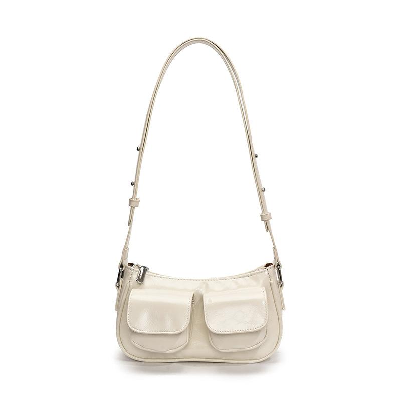 High-value simple shoulder underarm commuter bag women's 2025 summer new fashion messenger small square bag