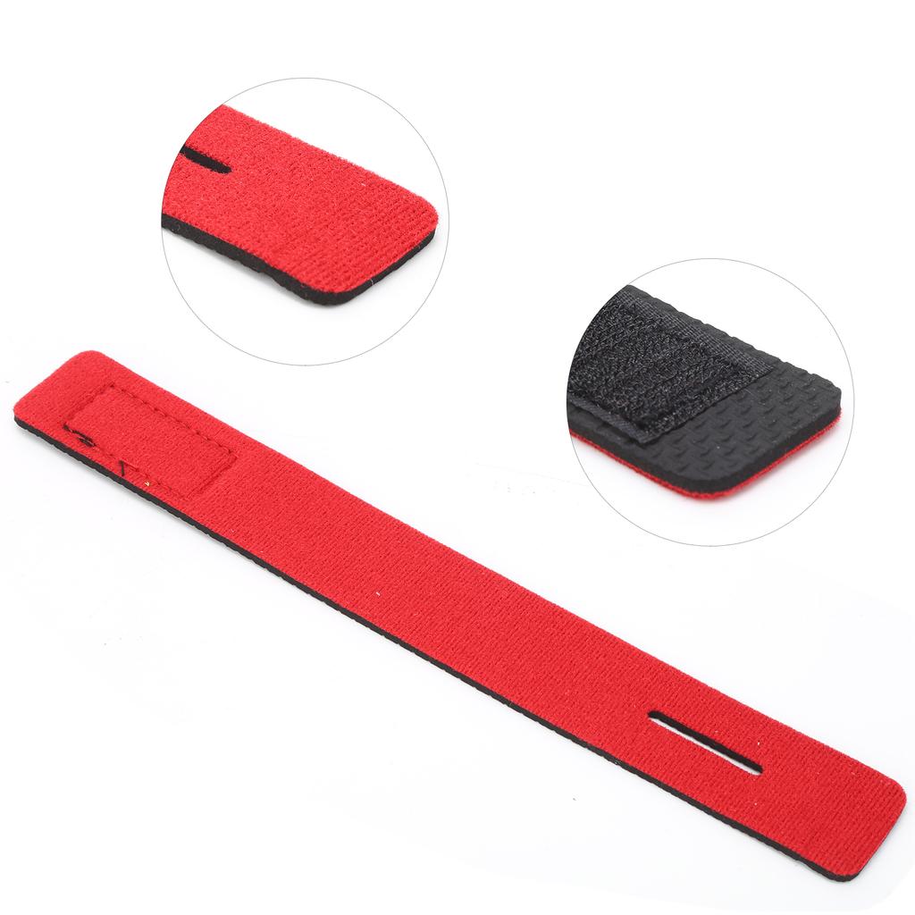 10pcs Outdoor Fishing Rod Carry Strap Neoprene Sling Elastic Adjustable Tackle HolderRed