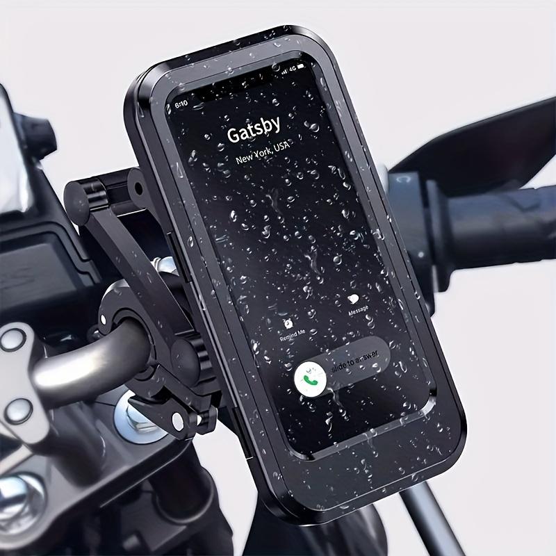 360-Degree Rotating Universal Waterproof Mobile Phone Holder | One Piece, Sturdy, Compatible with Motorcycles and Bicycles