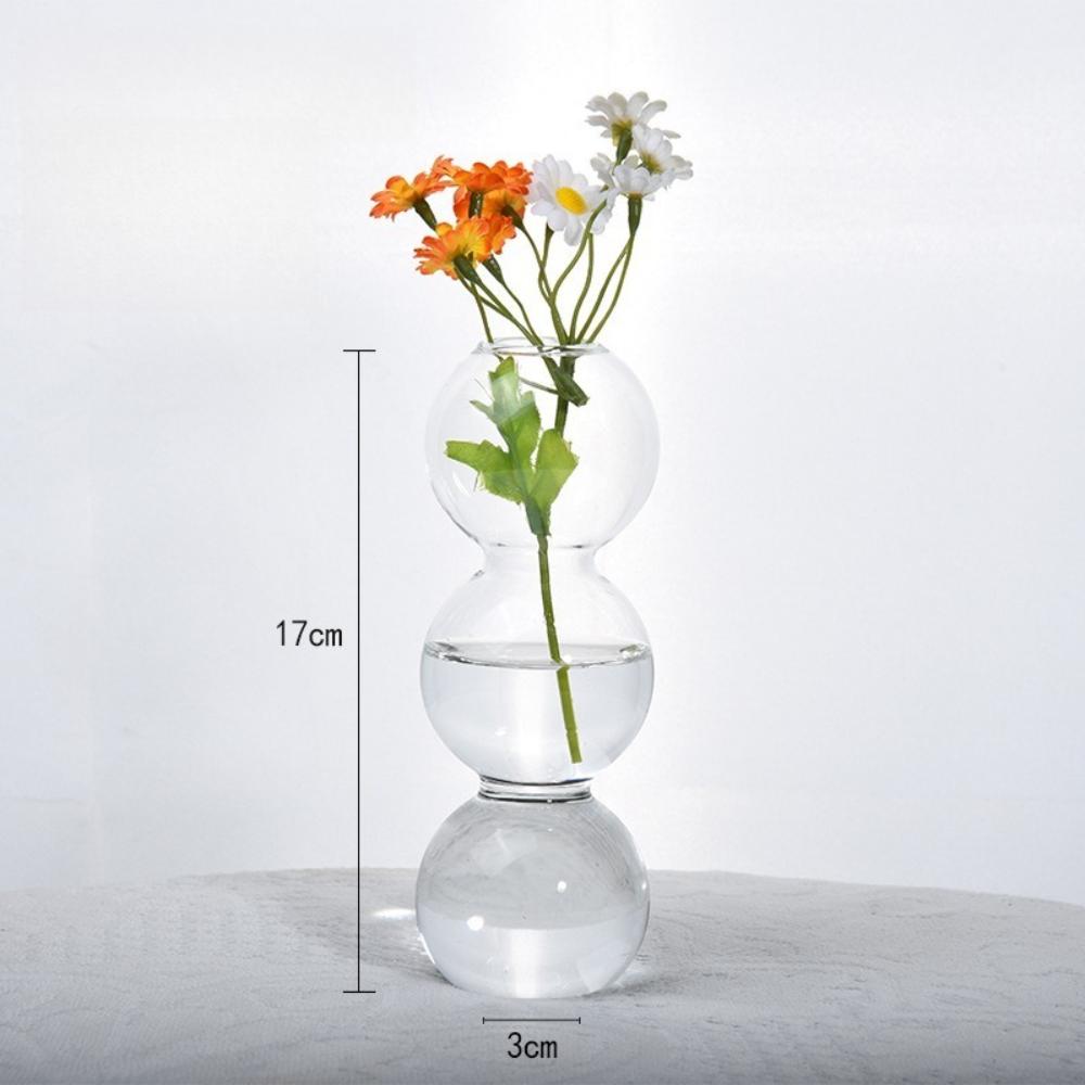 Modern Simple Creative Glass Vase Homestay Flower Utensils Decoration Bubble Vase Flower Arrangement Hydroponic Ball Glass